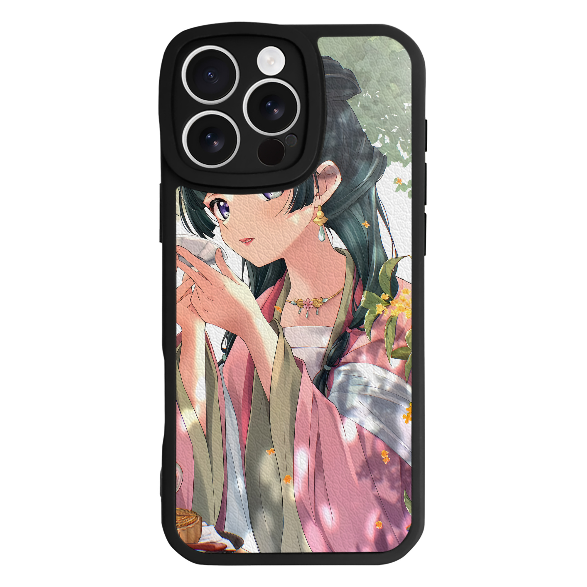 （画像用） 薬屋のひとりごと The Apothecary Diaries 【iPhone 16シリーズ対応】シリコンスマホケース（レザー調） 材質：シリコン